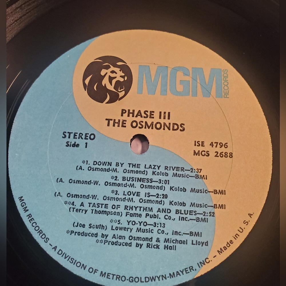 The Osmonds Phase 3 , Soul, Rock, 1971 LP - Picture 8 of 9